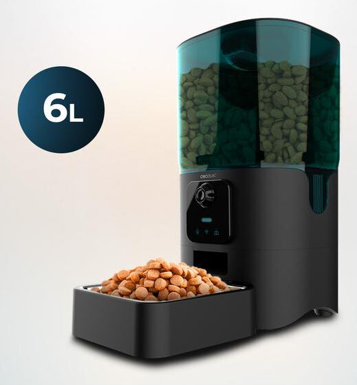 Cecotec Pumba 6000 Purrfect Meal Smart Ciotola Wi-Fi automatica per animali domestici da 6 litri con controllo porzioni
