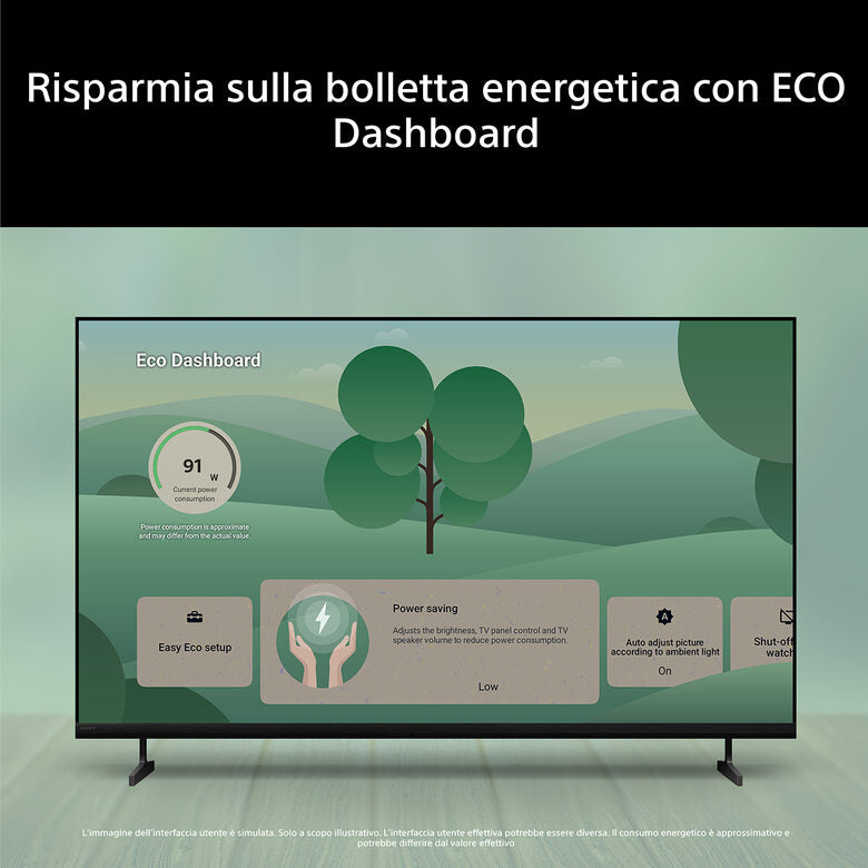 SONY Smart TV LED 75" BRAVIA 2 II S25M2 4K UHD Wi-Fi Nero