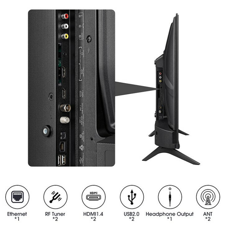 Hisense 32A49K Tv Led 32'' Hd Smart Tv Wifi Classe F Nero