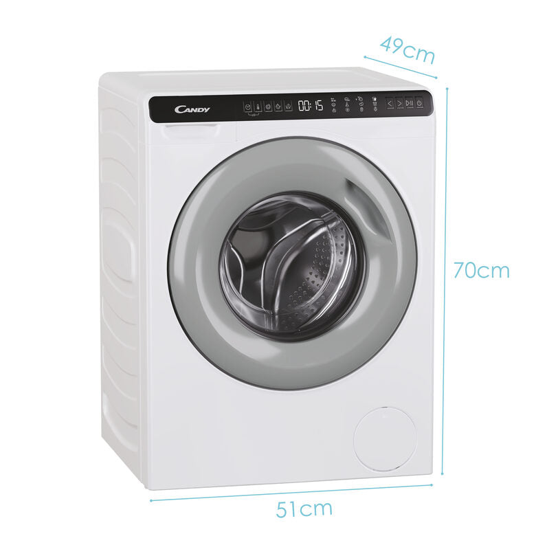 Candy CW50-BP12307G-S lavatrice Caricamento frontale 5 kg 1200 Giri/min Bianco
