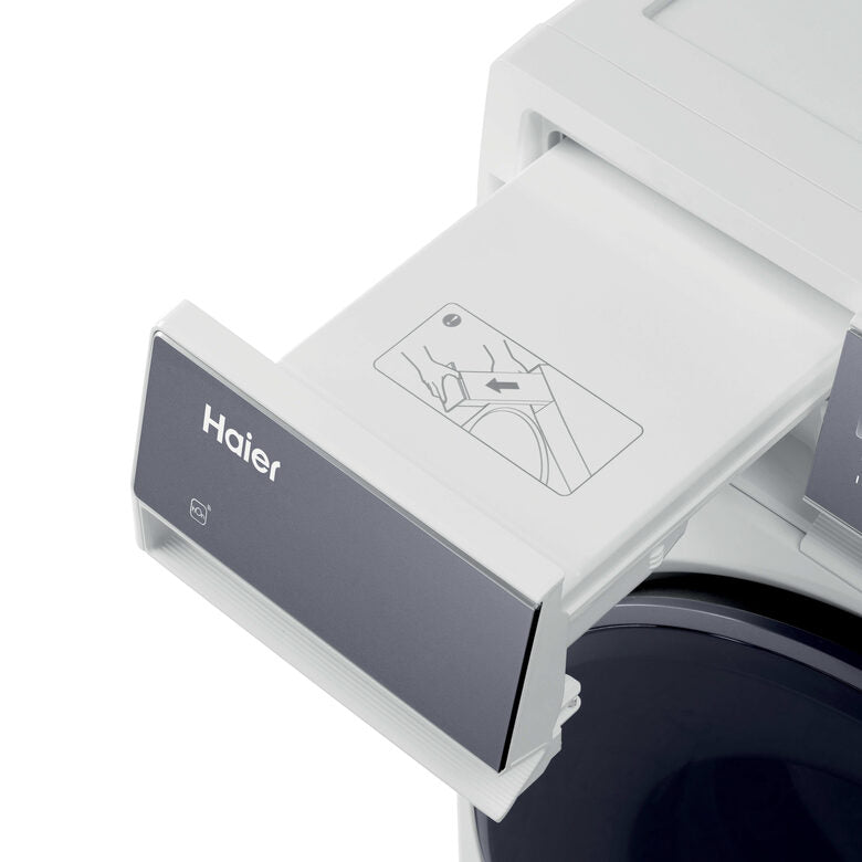 Haier HD100-C367U1 X Serie 7 Asciugatrice A Libera Installazione 10 Kg, Pompa Di Calore, Wi-Fi Smart, I-Time, Classe C, Bianco