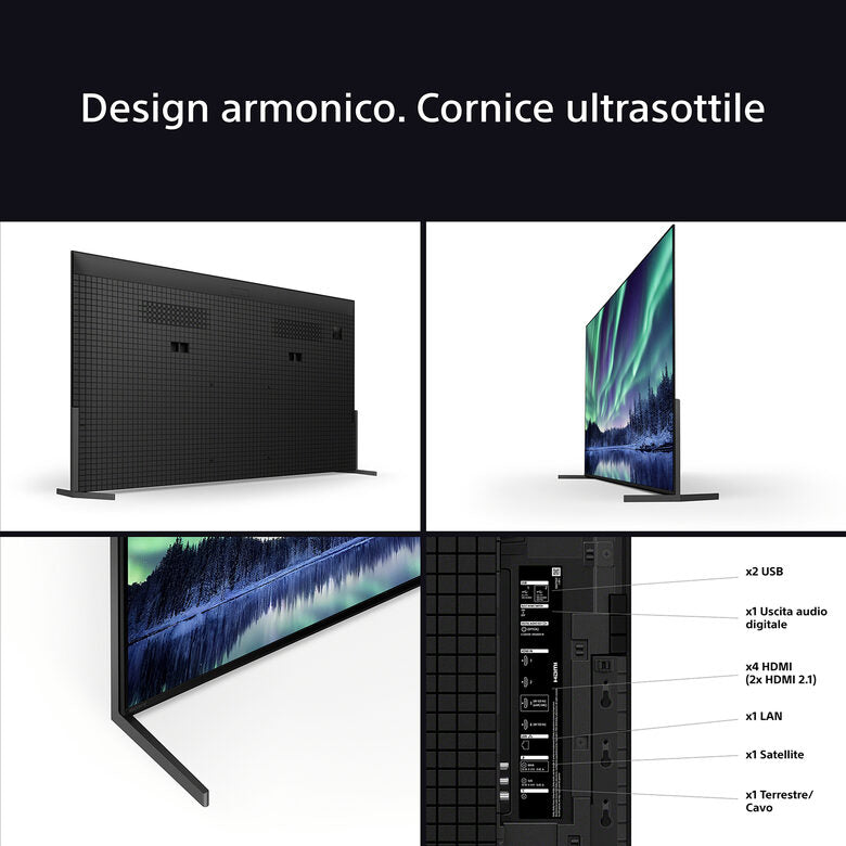 Sony K-65XR8 Televisione 65" 4K Ultra HD Smart TV Wi-Fi Nero