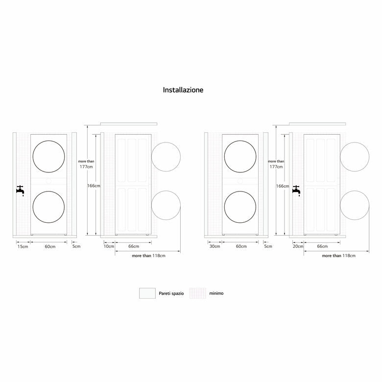 LG WashTower WT1210WWF Colonna Bucato 12/10kg AI DD, Classe A, Pannello unificato