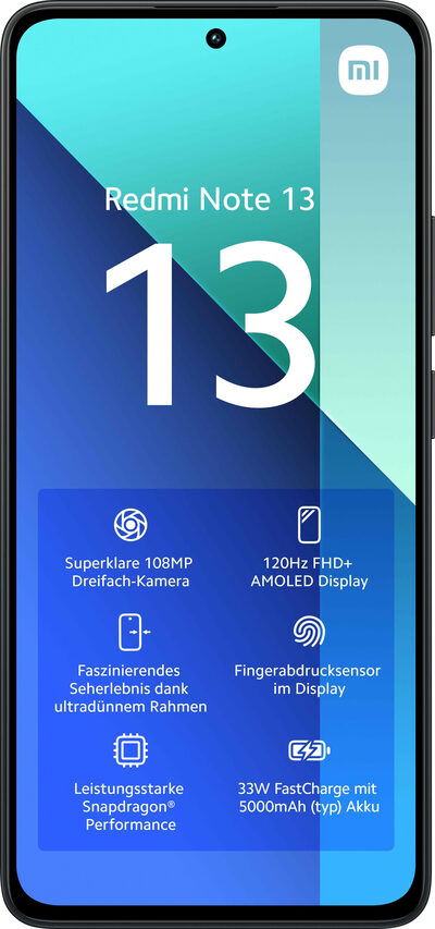Xiaomi Redmi Note 13 16,9 cm (6.67") Doppia SIM Android 13 4G USB tipo-C 6 GB 128 GB 5000 mAh Nero
