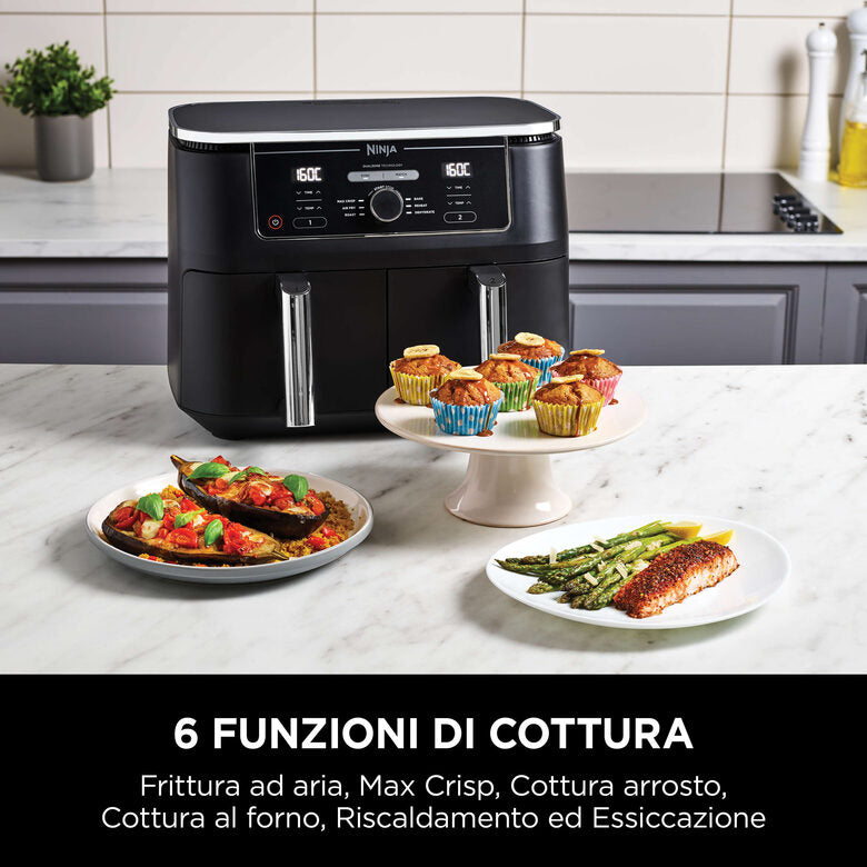 Ninja Friggitrice ad aria Dual Zone MAX da 9,5 L AF400EU
