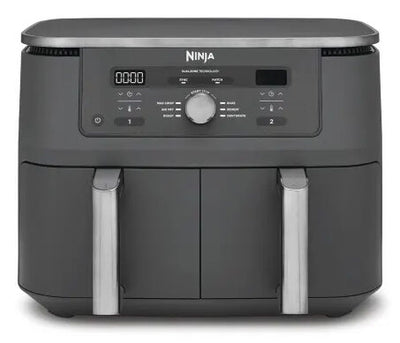 Ninja Foodi MAX Dual Zone DZ400EU Friggitrice ad Aria Doppio Cestello 9,5 L 2470 W Grigio Gunmetal