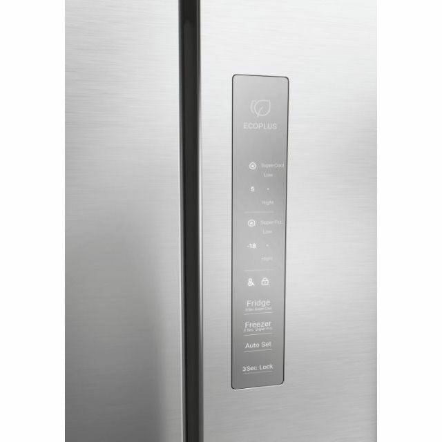 Haier HCR3818ENMM Cube 83 Serie 3 Frigorifero Side By Side Libera Installazione 467 L E Platino Stainless steel