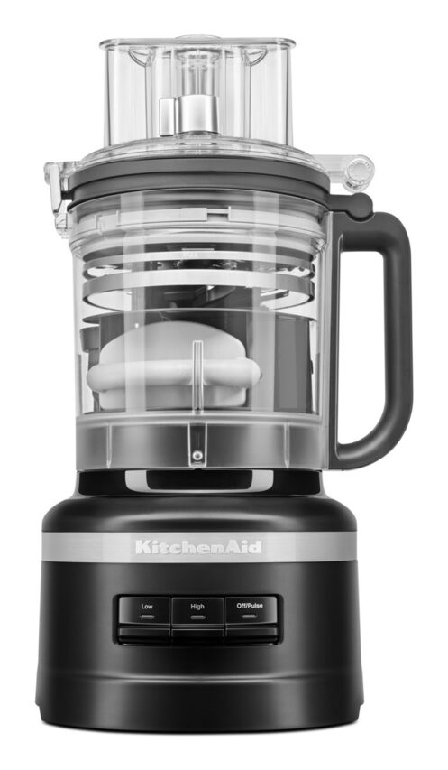KitchenAid 5KFP1319EBM robot da cucina 400 W 3,1 L Nero, Argento, Trasparente