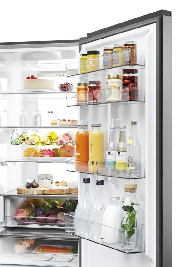 Haier HDPW7620ANPK 2D 60 Serie 7 Pro Frigorifero Combinato A Libera Installazione, No Frost, Tecnologia Haier Air Surround, Led Daylight, Classe A, Acciaio Inox