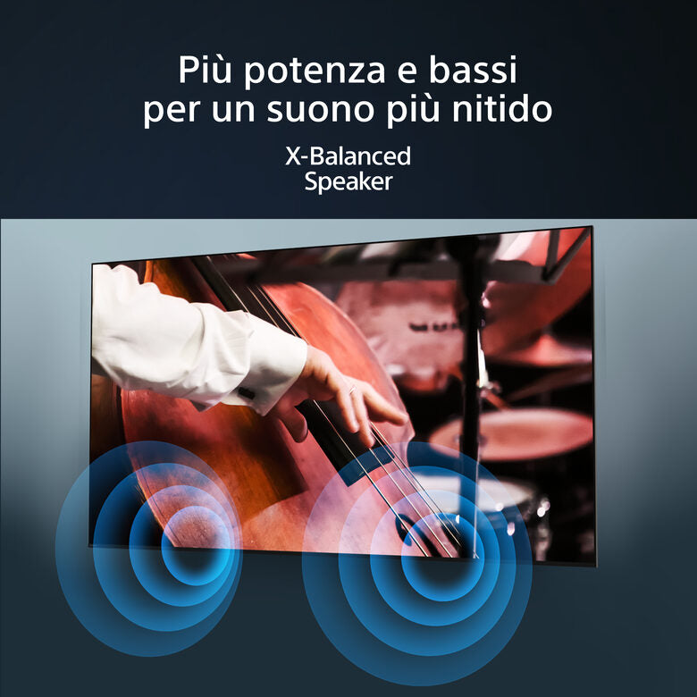 Sony KD-55X75WL Televisione Smart TV 55 Pollici Led 4K Hdr Google TV Bravia Core Narrow Bezel Design
