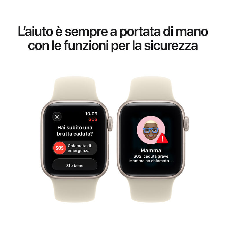 Apple Watch SE (3nd generation) SE 3 GPS, Cassa 40 mm in alluminio mezzanotte con Cinturino Sport blu marino - S/M