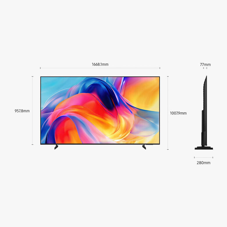 Samsung Mini LED AI TV 75" UE75M70HAUXZT 4K, Processore Mini LED 4K, 4K Upscaling, Color Booster, OTS Lite, Metal Stream Design, Vision AI Smart TV, 2026