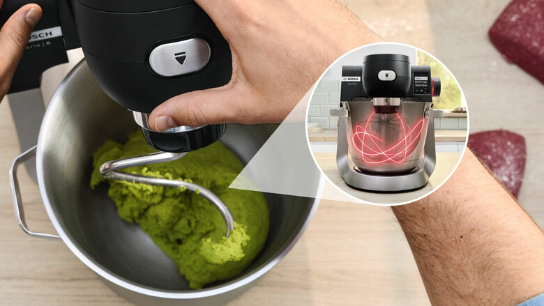 Bosch Serie 6 MUMS6ZS17 Macchina da Cucina 1600 W Nero, Inox spazzolato