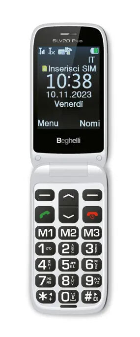 Beghelli 9200 cellulare 7,11 cm (2.8") 100 g Grigio Telefono per anziani
