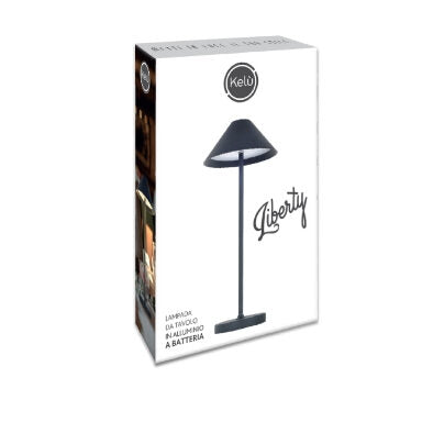 Kon.El.Co. Liberty lampada da tavolo 3 W Nero