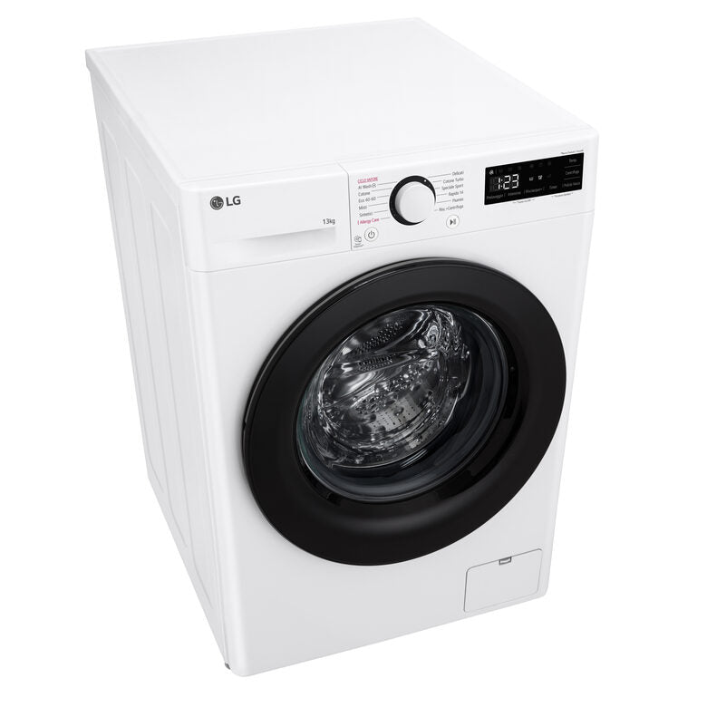 LG F4R3013NSWB Lavatrice A Libera Installazione 13 Kg, 1400 Giri, Tecnologia AI DD™, Lavaggio A Vapore, Allergy Care, Motore Inverter Direct Drive™, Classe A-20%, Bianco