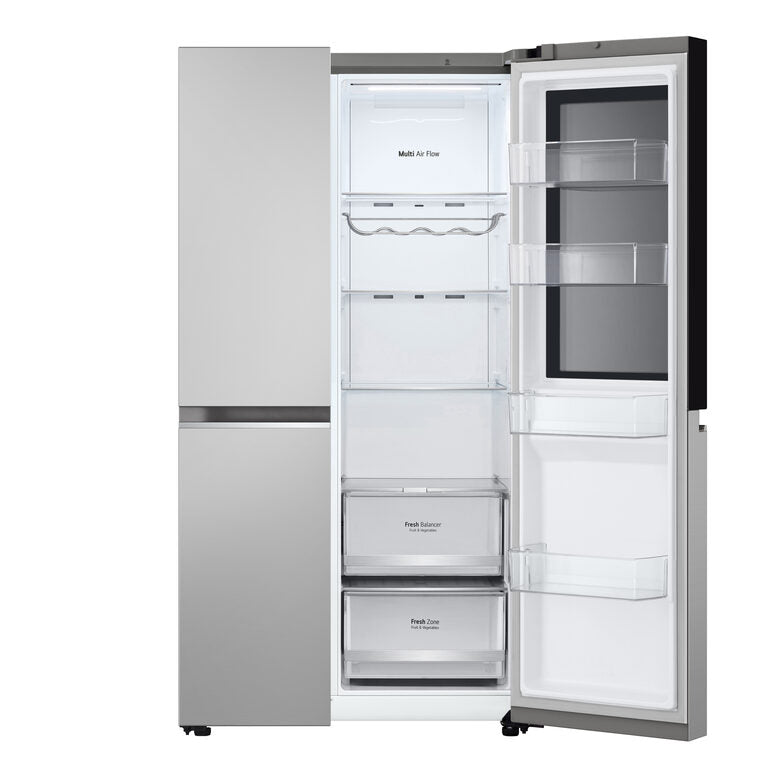 LG InstaView GSVV80PYLL frigorifero side-by-side Libera installazione 655 L E Argento