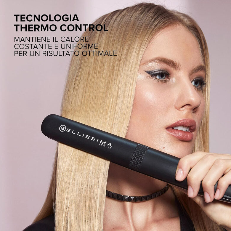 Bellissima Imetec Piastra Creativity, Rivestimento Ceramica Diamond, 5 Temperature,funzione Memory