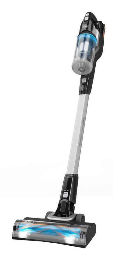 Black & Decker BHFEB520D1 aspirapolvere senza filo Nero, Trasparente, Bianco Senza sacchetto
