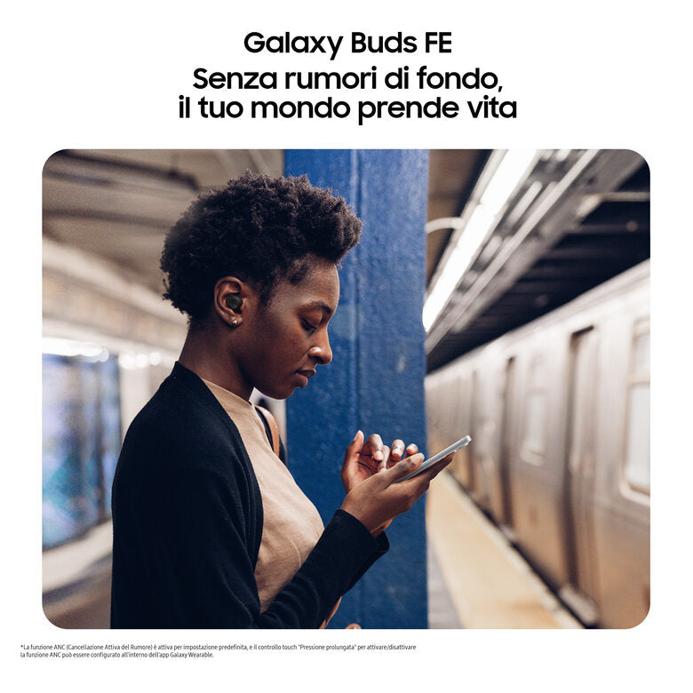 Samsung Galaxy S23 FE Graphite + Buds FE Graphite, Smartphone display Dynamic AMOLED 2X 6.4'', Android 14, Camera 50MP, 8GB RAM, 128GB, Cuffie Bluetooth True Wireless (ANC)