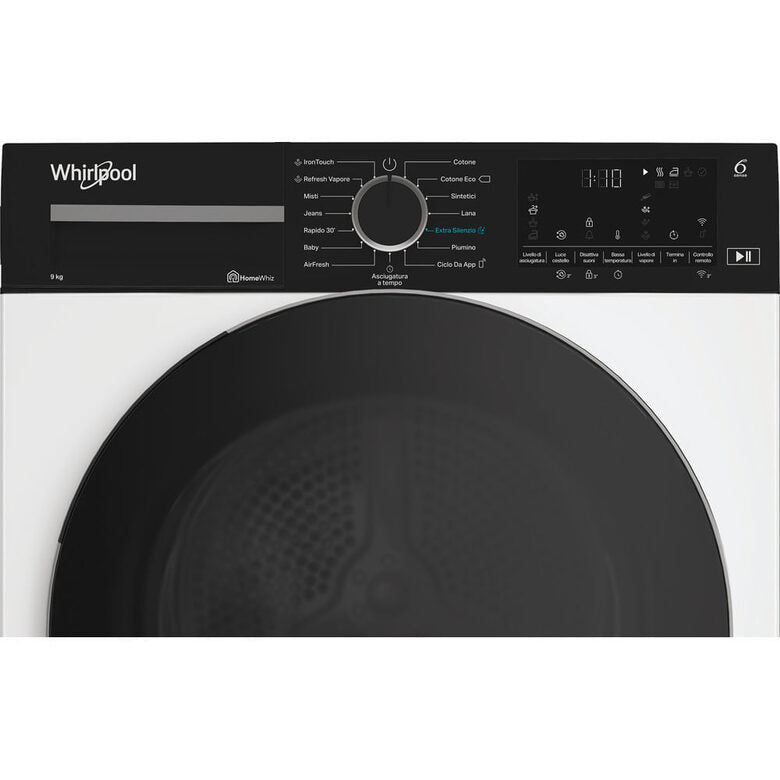 Whirlpool C WD 94M WBS IT, Capacità 9kg, classe C, colore White, Display digitale XL, Wi-Fi, IronTouch