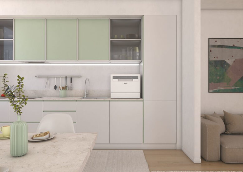Candy RapidÓ CP 6E51LW Lavastoviglie Libera installazione 6 coperti E