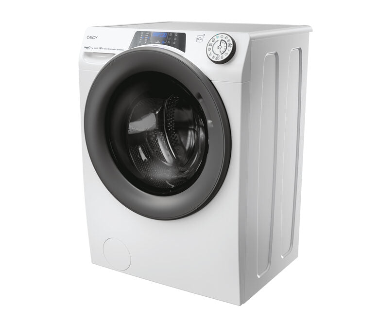 Candy 496BWMR9/1-S RapidÓ Pro RP Lavatrice Caricamento Frontale 9 Kg, 1400 Giri, Tecnologia Quick&Clean, Speed-Drive Inverter, Easy Iron Plus, Classe A, Bianco