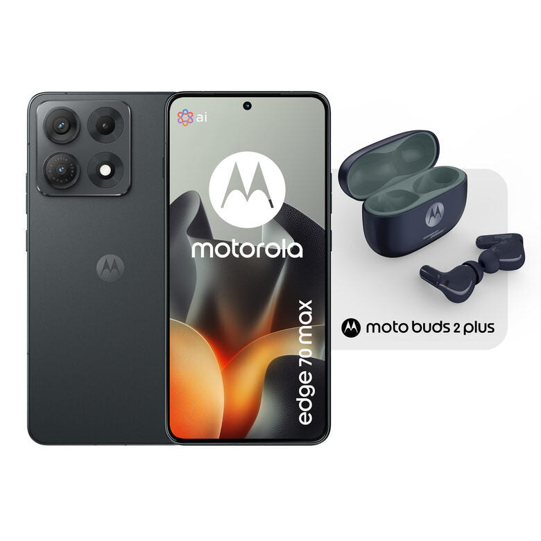 Motorola edge 70 max + moto buds 2 plus 17,3 cm (6.82") Doppia SIM Android 16.0 5G USB tipo-C 8 GB 256 GB 7100 mAh Grigio