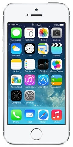 Apple iPhone 5s 10,2 cm (4") SIM singola iOS 7 4G 1 GB 64 GB 1570 mAh Argento