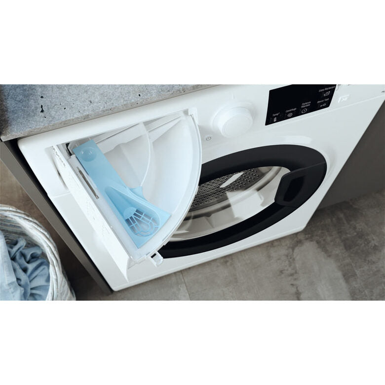 Hotpoint Ariston RSSG R527 B IT Lavatrice Slim A Libera Installazione 7 Kg, 1200 Giri, Steam Hygiene, Anti Allergy, Igiene Vapore, Classe B, Bianco