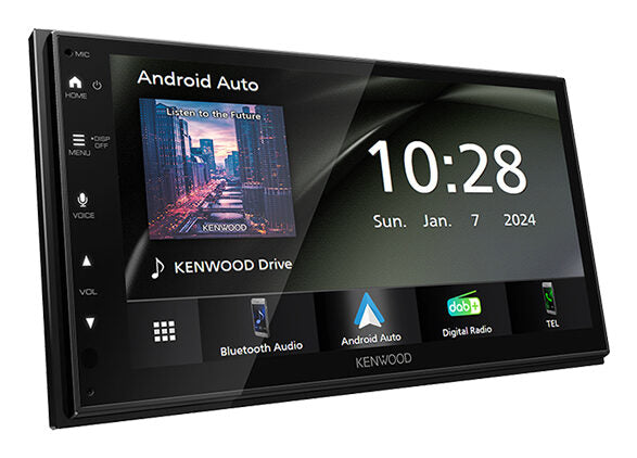 Kenwood DMX6523DABS Ricevitore multimediale per auto Nero Wi-Fi Bluetooth