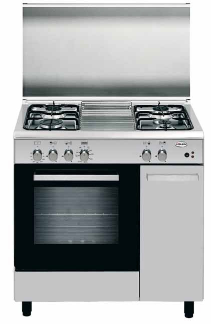 Glem Gas AS85MIF3 cucina Piano cottura Acciaio inossidabile A