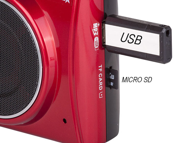 Trevi K 755 USB Altoparlante portatile mono Rosso