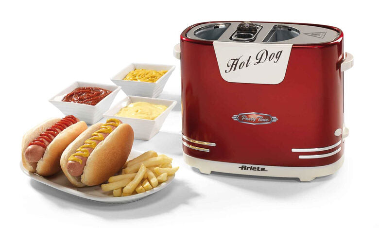 Ariete 186 Pentola a vapore per Hot dog Rosso, Bianco