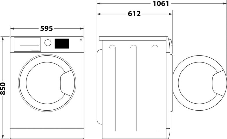 Indesit BWA 81496X WV IT Lavatrice a libera installazione 8 kg Bianco (A)