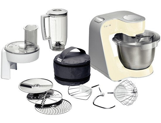 Bosch MUM54920 robot da cucina 900 W 3,9 L Acciaio inossidabile, Bianco