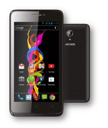 Archos Titanium 45 11,4 cm (4.5") Doppia SIM Android 4.2.2 3G 0,5 GB 4 GB 1680 mAh Nero