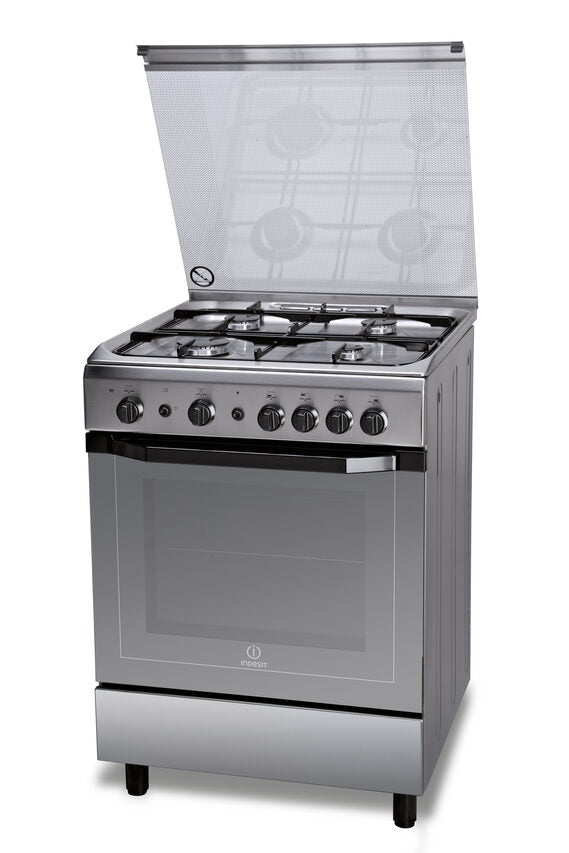 Indesit I6GG1F(X)/I Piano cottura Gas Acciaio inossidabile A