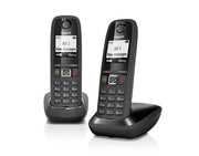 Gigaset AS405 Duo Telefono DECT Identificatore di chiamata Nero