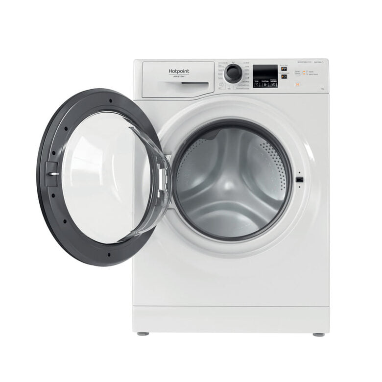 Hotpoint Ariston NF1046WKIT Lavatrice A Libera Installazione 10 Kg, 1400 Giri, Steam Hygiene, Anti Allergy, Antimacchia, Classe A, Bianco