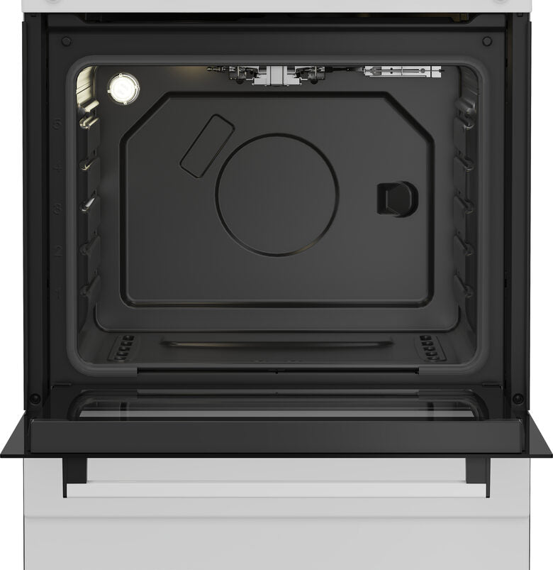Beko FBG62010DW cucina a libera installazione bianca, 60x60cm, piano gas, forno a gas, grill a gas, 64Lt, Сlasse A