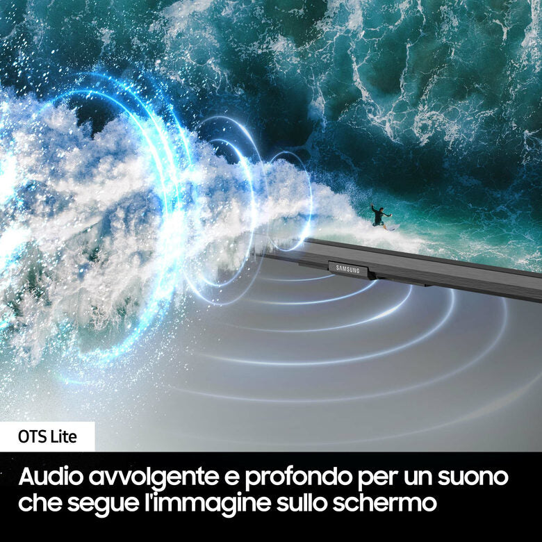 Samsung UE98DU9070UXZT Televisione Smart TV 98 Pollici Led 4K Crystal Uhd Wi-Fi Graphite Black Processore Crystal Upscaling Slim Look OTS Lite