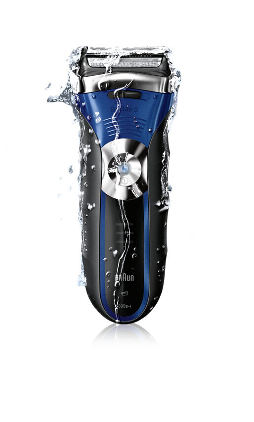 Braun Series 3 340s-4 Rasoio Trimmer Nero, Blu