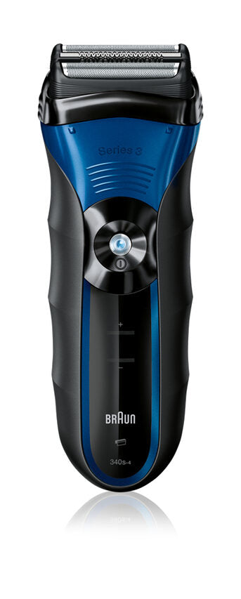 Braun Series 3 340s-4 Rasoio Trimmer Nero, Blu