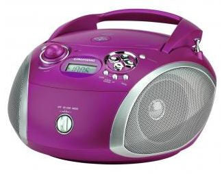 Grundig RCD 1445 USB Digitale Porpora, Argento