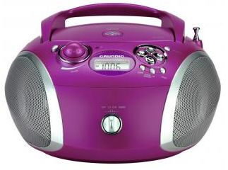 Grundig RCD 1445 USB Digitale Porpora, Argento