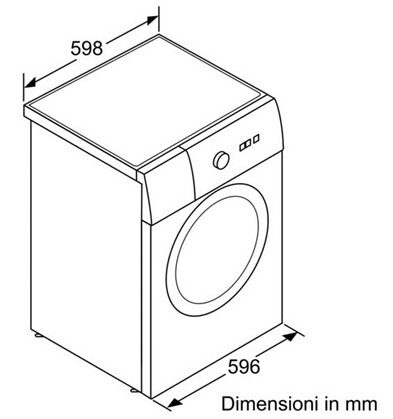 Bosch Serie 4 WAK24268IT lavatrice Caricamento frontale 8 kg 1200 Giri/min Bianco