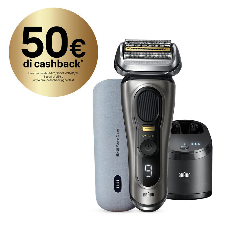 Braun Series 9 Pro+ 9575cc Wet & Dry Rasoio Trimmer Metallico