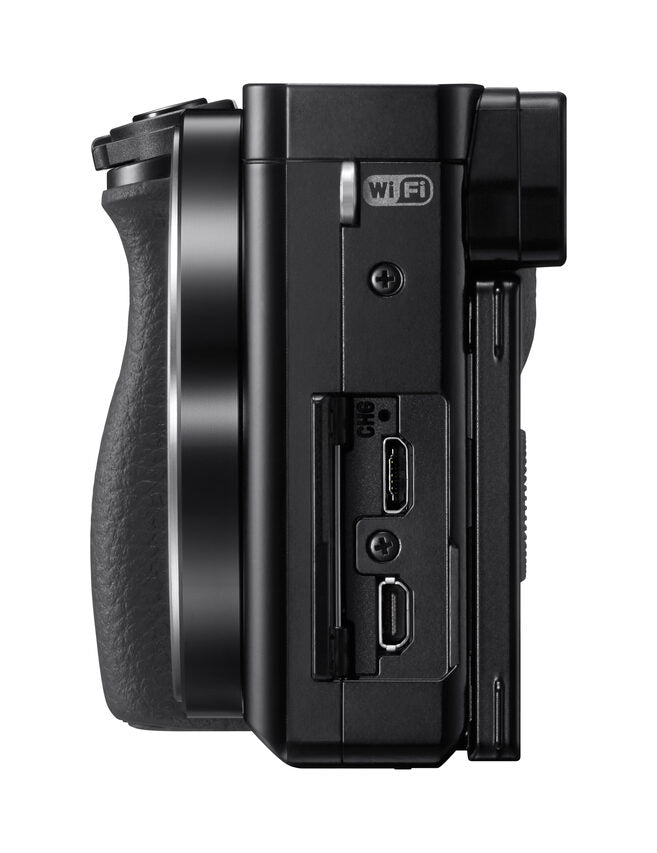 Sony Alpha 6000L, fotocamera mirrorless con obiettivo 16-50 mm, attacco E, sensore APS-C, 24.3 MP