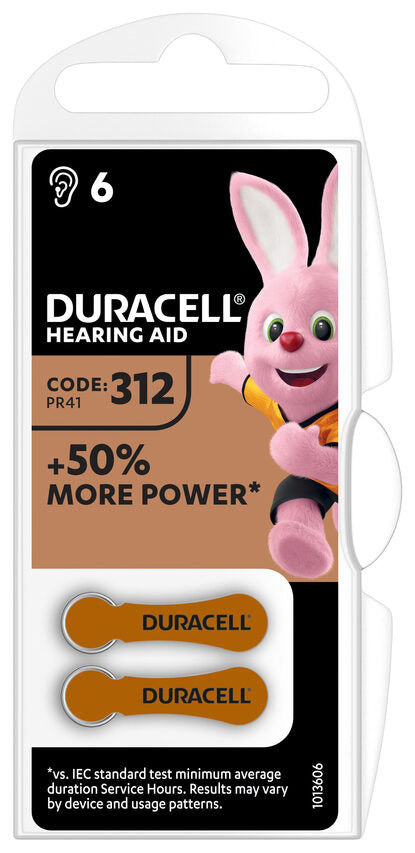 Duracell EasyTab per apparecchi acustici 312